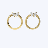 Cathy Swivel Diamond Earrings