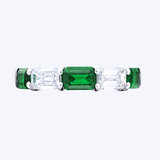 Sandra Emerald & Diamond Ring