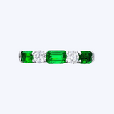 Amy Emerald & Diamond Ring