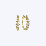 Barbara Diamond Huggie Earrings