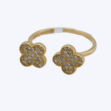 Flor De Lis Double Ring