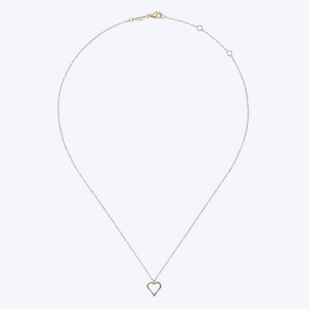 Open Heart Pendant Necklace