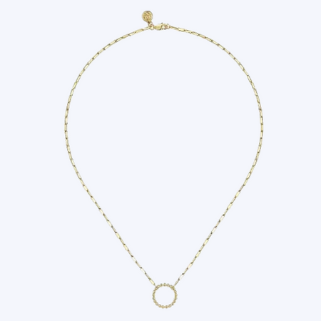 Chain Necklace with Circle