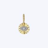 Diamond Cut Evil Eye Medallion
