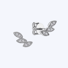 Load image into Gallery viewer, Diamond Leaf Shape Stud Earrings
