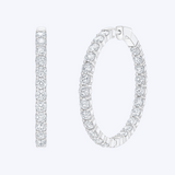 4.88ctw Lab-Grown (Inside/Outside) Hoops