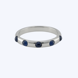 Sapphire Cabochon Eternity Ring