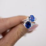 2.73 Carat Sapphire & Diamond Ring