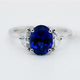 2.73 Carat Sapphire & Diamond Ring