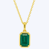 Elizabeth Emerald Pendant Necklace