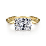 Sandi Horizontal Oval Diamond Engagement Ring