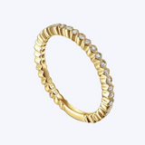 Rosaline Diamond Bezel Set Ring