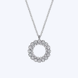 Marrisa Diamond Circle Pendant Necklace