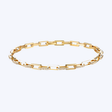 Load image into Gallery viewer, Enamel &amp; Diamond Link Bracelet
