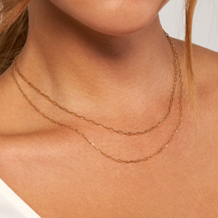 Petite Paperclip Chain Necklace