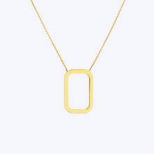 Load image into Gallery viewer, Rounded Rectangle Pendant Necklace
