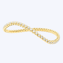 Load image into Gallery viewer, Bezel Stretch Diamond Tennis Bracelet
