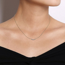 Load image into Gallery viewer, Bezel Set Graduating Diamond Bar Necklace
