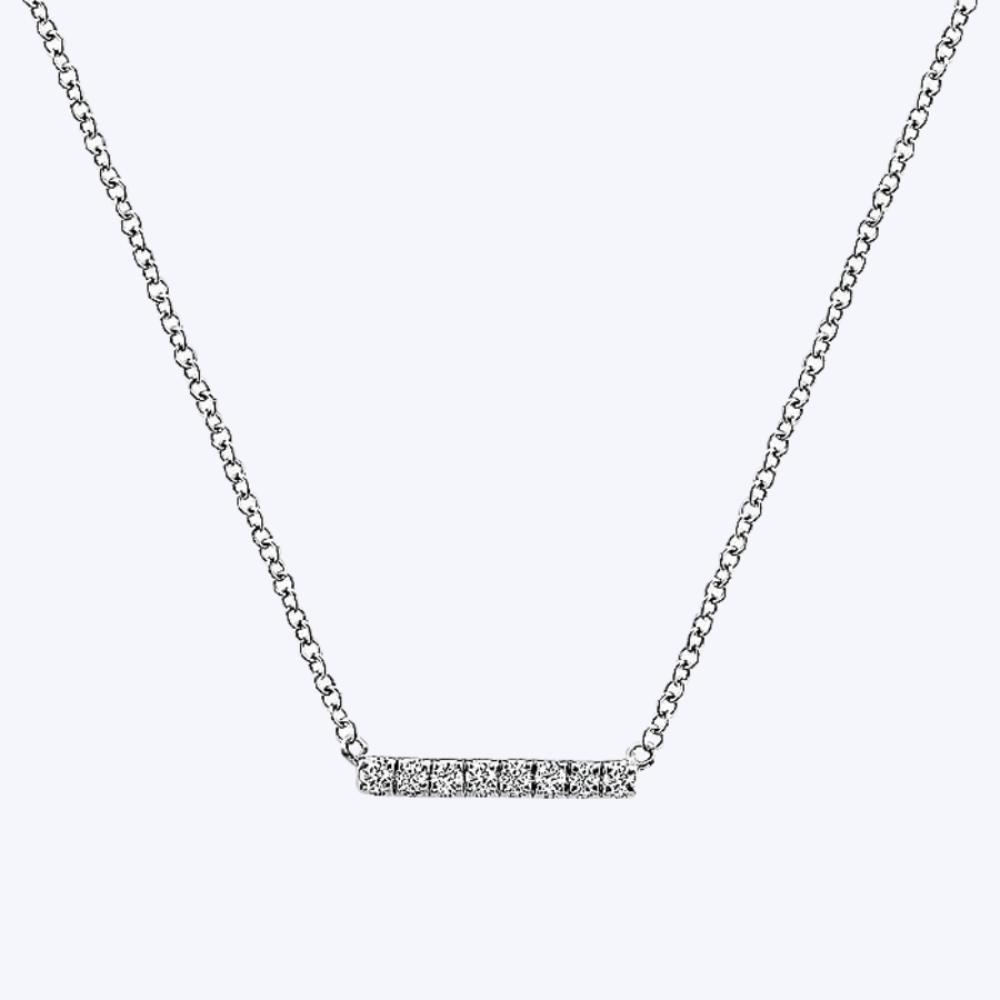 Gaby Petite Diamond Bar Necklace