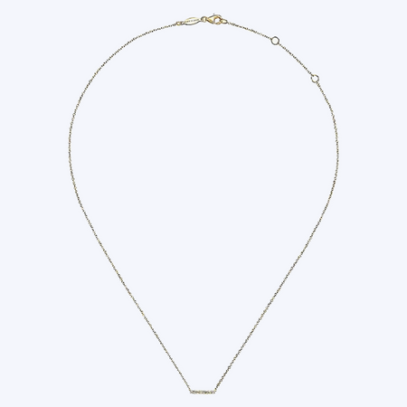Petite Diamond Bar Necklace