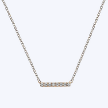Load image into Gallery viewer, Gaby Petite Diamond Bar Necklace
