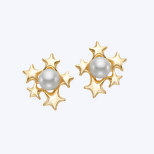 Load image into Gallery viewer, Stars Pearl Studs
