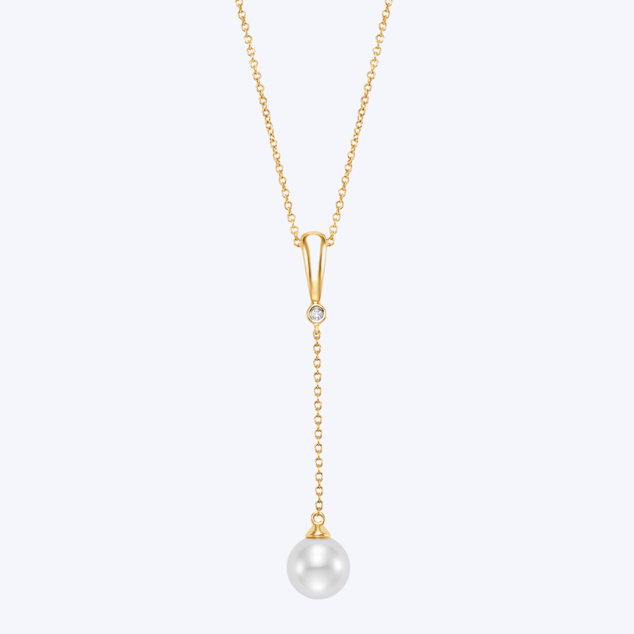 Tina Pearl & Diamond Necklace