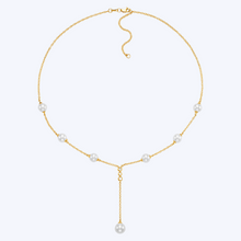 Load image into Gallery viewer, Chandler Pearl &amp; Diamond Necklace
