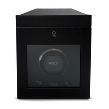 Load image into Gallery viewer, Black British Racing Single Watch Winder w/ Storage
