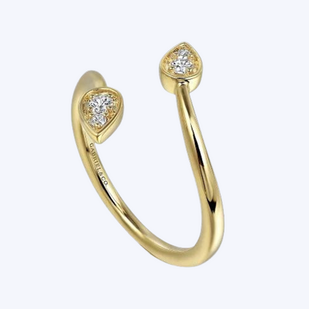 Diamond Bypass Ladies Ring