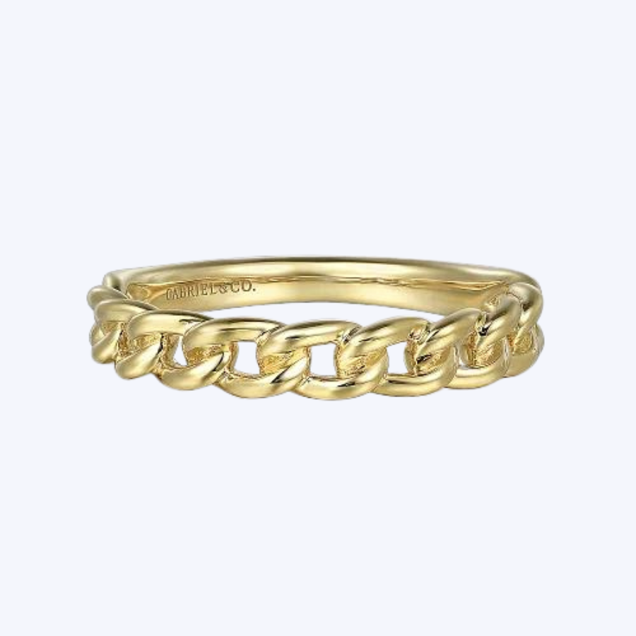 Cuban Link Stackable Ring