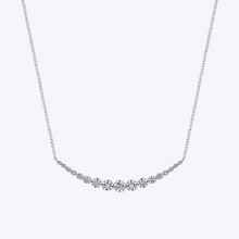 Load image into Gallery viewer, Diamond Curved Bar Necklace
