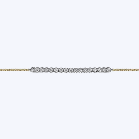 White Sapphire Bar Bracelet