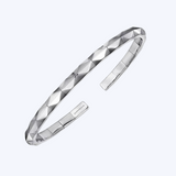 Faceted Open Cuff Bracelet
