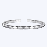 Faceted Open Cuff Bracelet