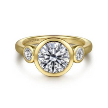 Load image into Gallery viewer, Henley Round Bezel Set Diamond Ring
