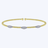 Diamond Marquise Stations Bangle