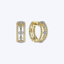 Load image into Gallery viewer, Diamond Bujukan Huggie Earrings
