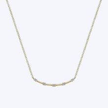 Load image into Gallery viewer, Diamond Stations Bar Necklace
