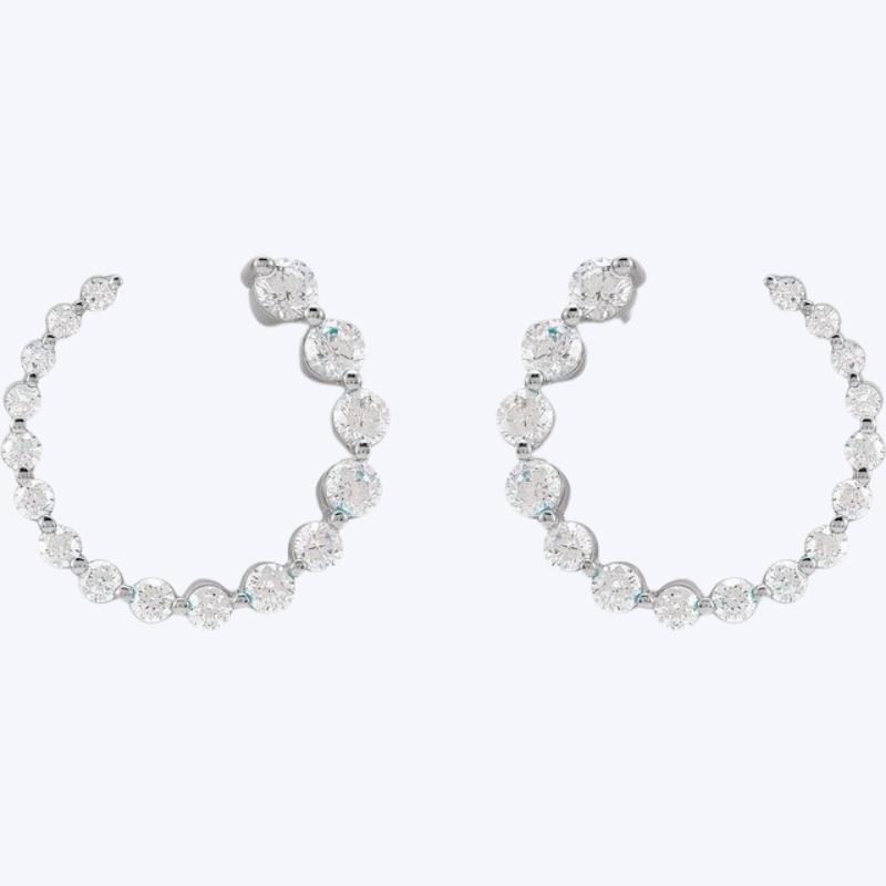 Lab-Grown Diamond Front-Back Earrings