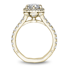 Load image into Gallery viewer, 6 Claw Prong Halo &amp; Diamond Shank Engagement Ring
