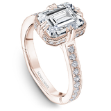 Claw & Channel Prong-Set Diamond Engagement Ring