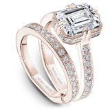 Claw & Channel Prong-Set Diamond Engagement Ring