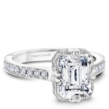 Claw & Channel Prong-Set Diamond Engagement Ring
