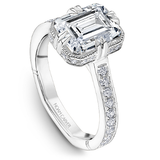 Claw & Channel Prong-Set Diamond Engagement Ring
