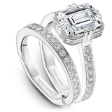 Claw & Channel Prong-Set Diamond Engagement Ring