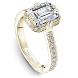 Claw & Channel Prong-Set Diamond Engagement Ring