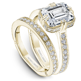 Claw & Channel Prong-Set Diamond Engagement Ring