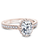 Claw & Channel Prong-Set Diamond Engagement Ring