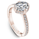 Claw & Channel Prong-Set Diamond Engagement Ring